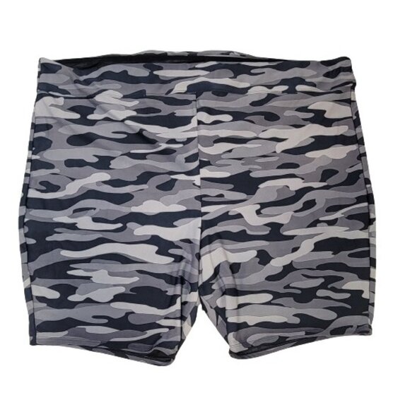 torrid Other - Torrid Size 6 6X 30W Black & Gray Camo Print Design Swim Shorts Bottom